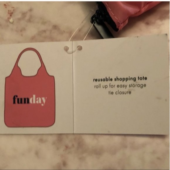 Kate Spade Fun Day pink Reusable Shopper Tote bag nwt - Picture 5 of 7